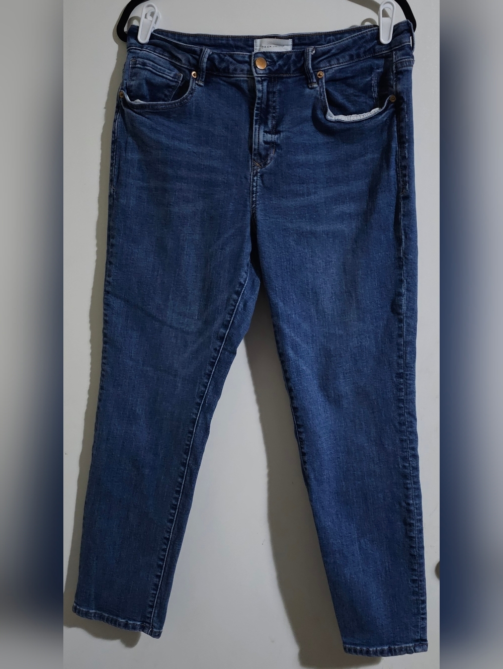 Dear John Mid-Dark Blue Straight Jeans